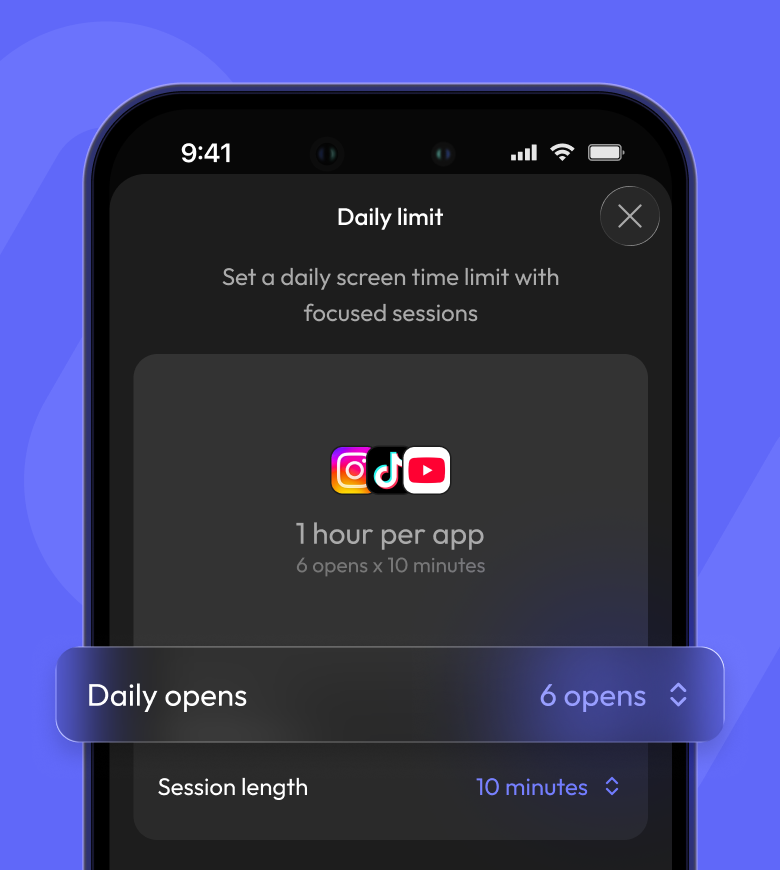 Limit your screen time